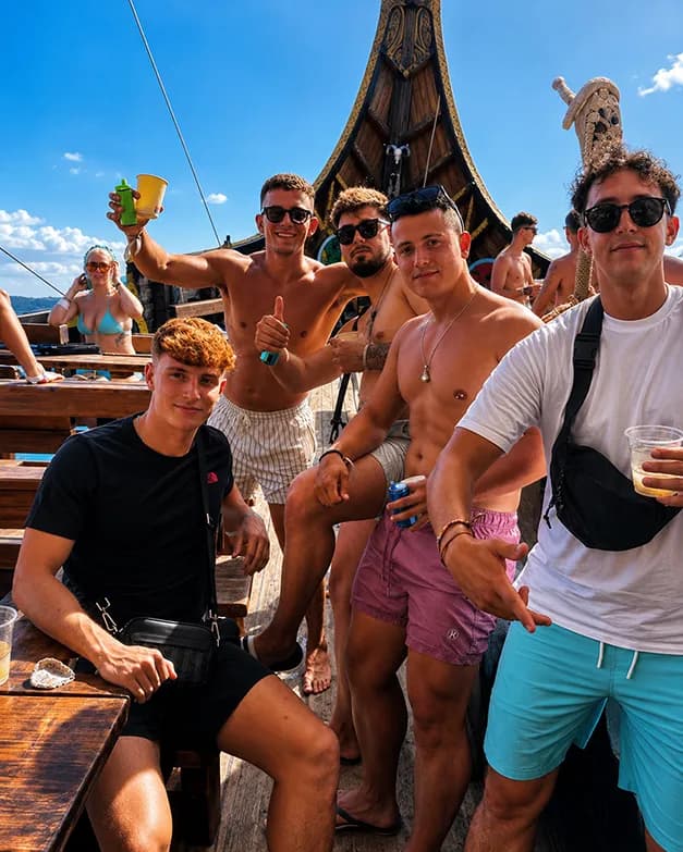 Birthday celebration on The Tenerife Boat Party 4