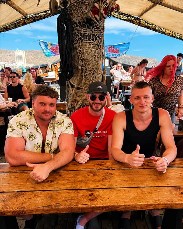 Stag group on The Tenerife Boat Party 2